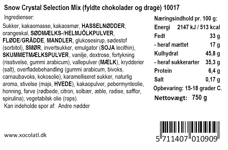 Xocolatl - Snow Crystal Selection Mix