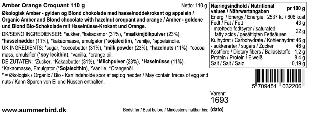 Summerbird - Orange croquant