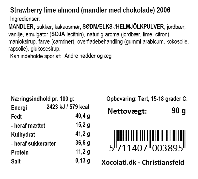 Xocolatl - Jordbærmandler