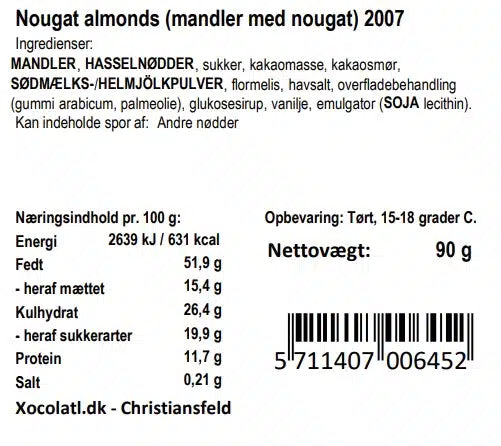 Xocolatl - Nougatmandler