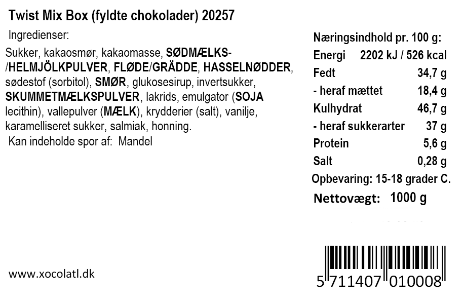 Xocolatl - Twist Flowpack Chokolade