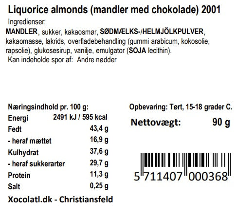 Xocolatl - Lakridsmandler