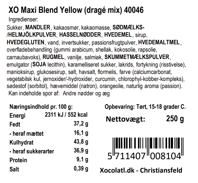 Xocolatl - Blanding af dragé i Glas - XO MAXI EASTER