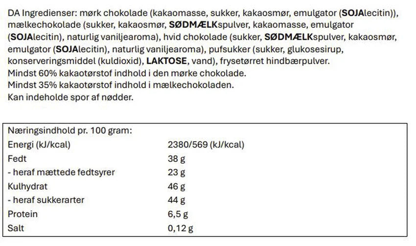 Børnejulekalender fra Magasin 2024 ingredienser