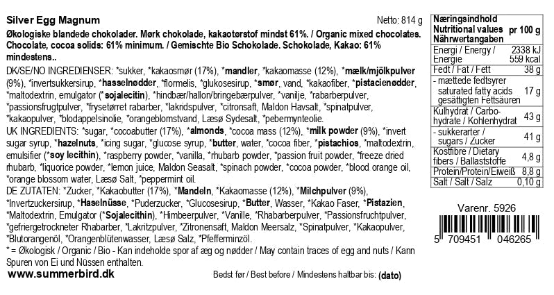 Summerbird - Sølv påskeæg magnum