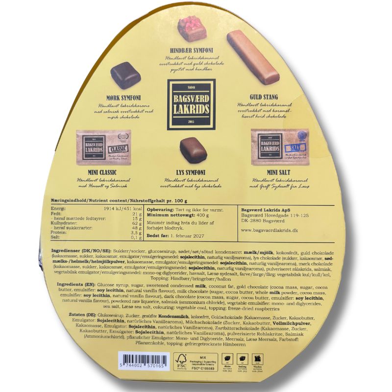 bagsværd lakrids påskeæg indhold