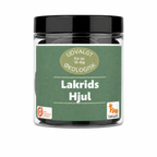 Økologisk Lakrids Hjul fra Solhjulet lakridshjul i bøtte