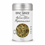 epic spice Aglio Olio peperoncino krydderi, italiensk krydderiblanding, pasta, rejer