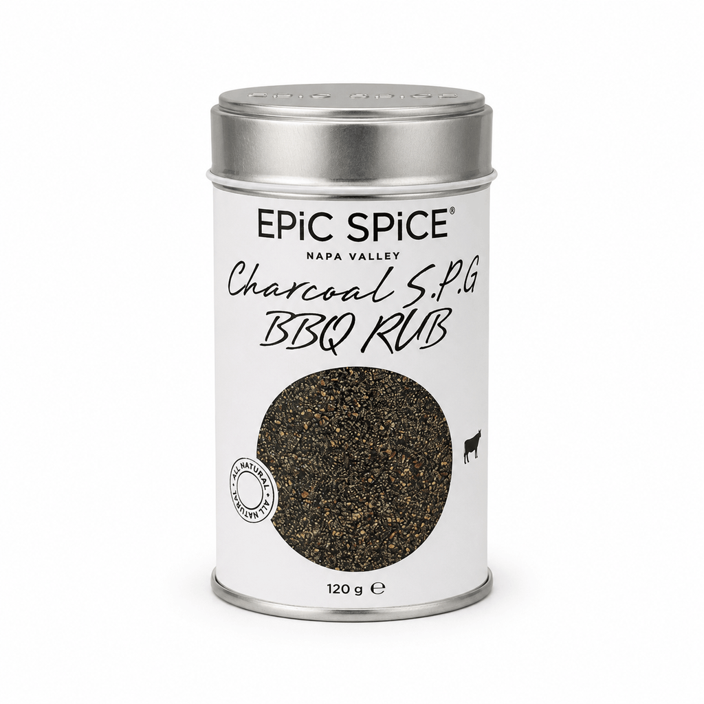BBQ rub, charcoal rub, S.P.G. rub, grillkrydderi, krydderi til bøf, Epic Spice