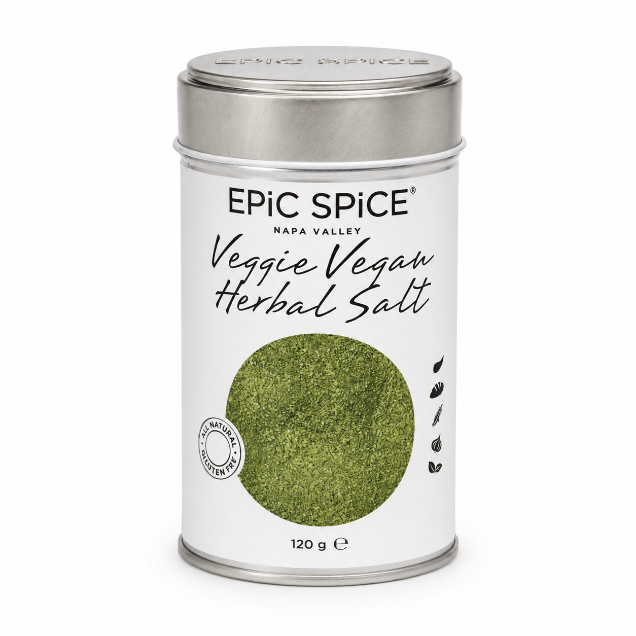 Veggie Vegan Herbal Salt, vegansk krydderi, urtesalt, krydderi til grøntsager, krydderi til vegansk mad, Epic Spice urtesalt