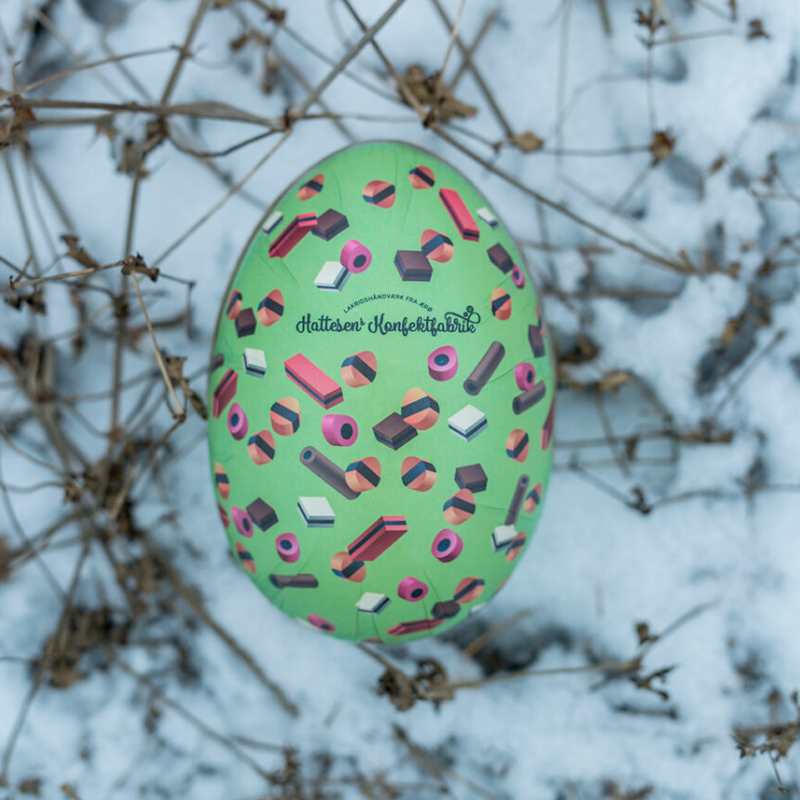 Hattesens Konfektfabrik - Påskeæg med lakridskonfekt