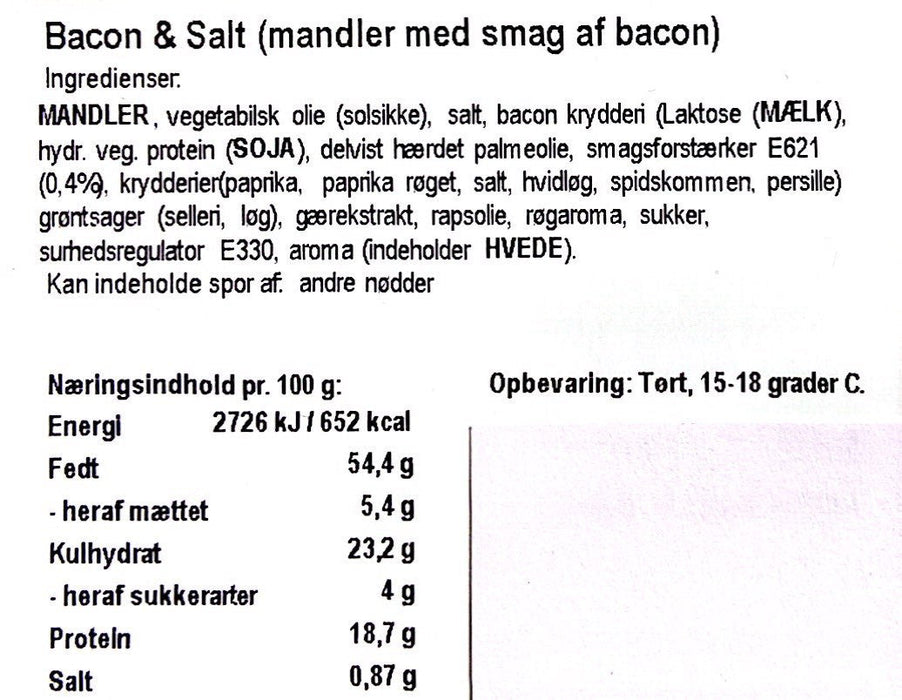 Xocolatl - Mandler - Bacon & Salt