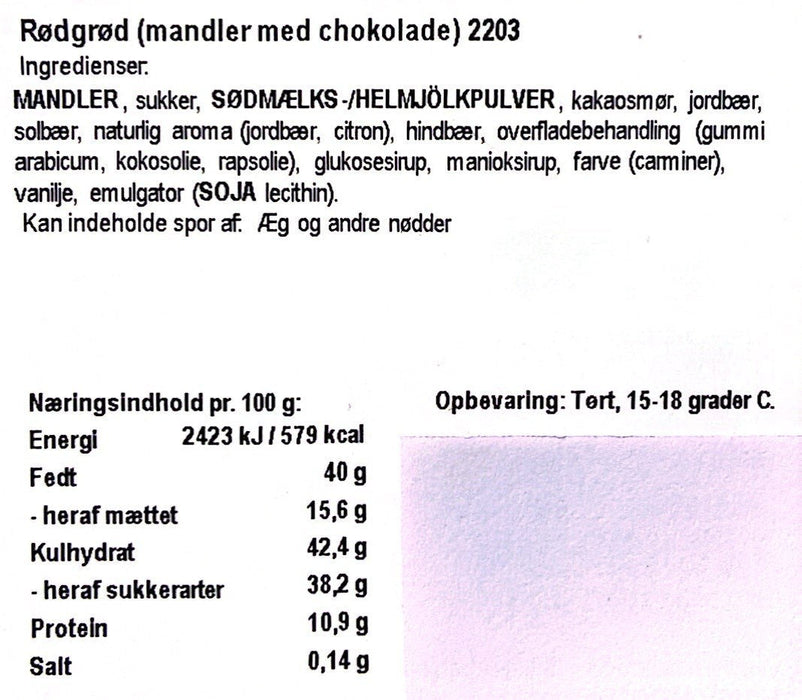 Xocolatl - Mandler - Rødgrød