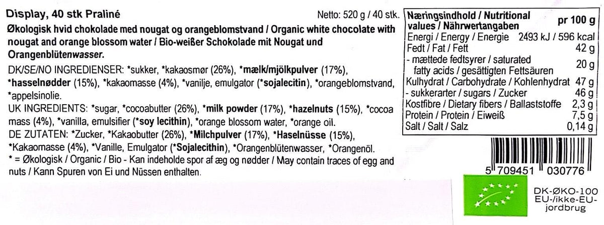 Summerbird - 40 stk. Praliné Sommerfugle.
