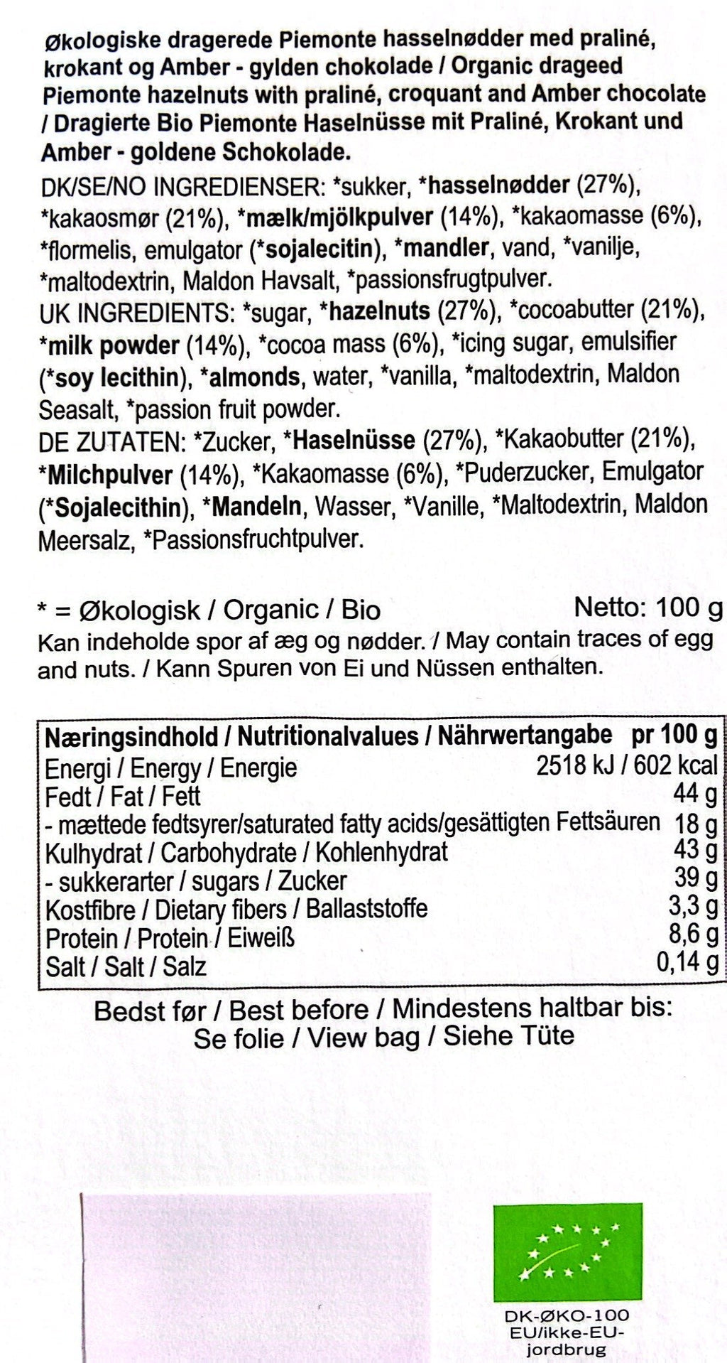 Summerbird - Amber Classic Dragée