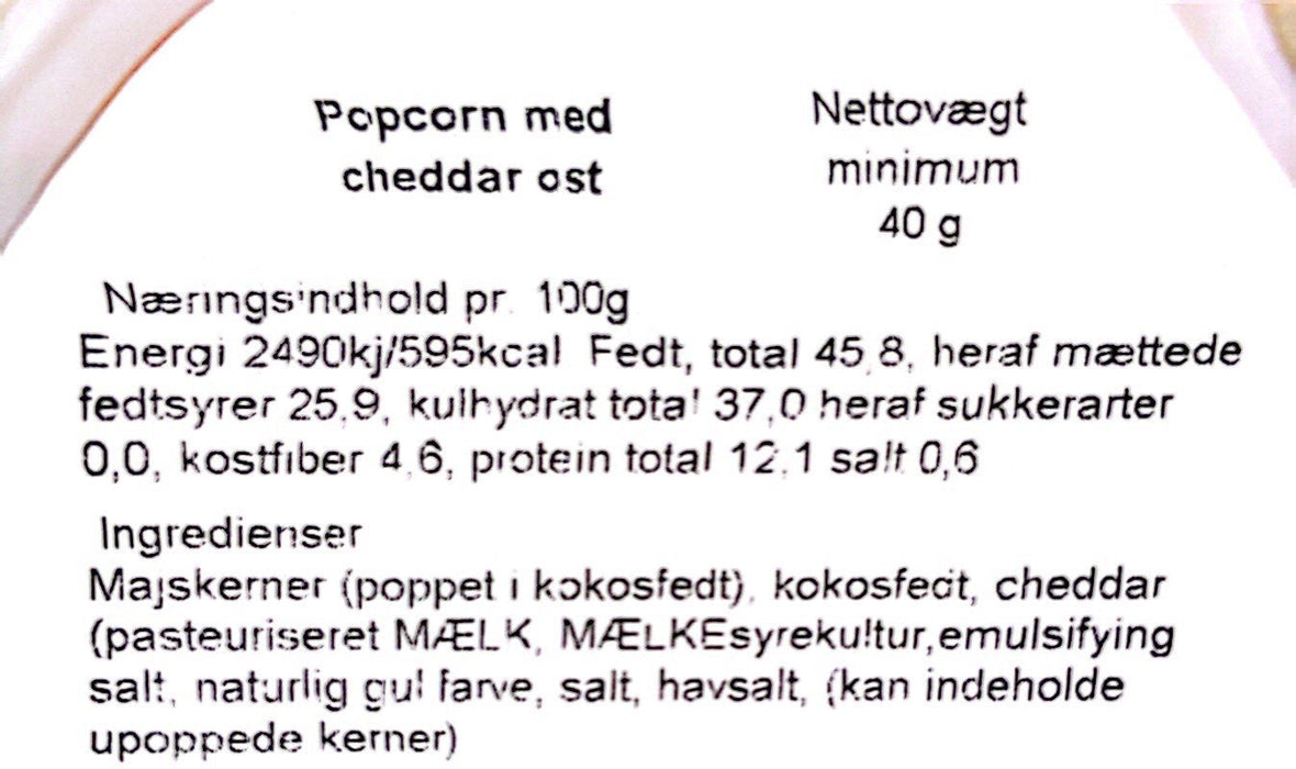 NoCrap Gourmet Popcorn - Cheddar