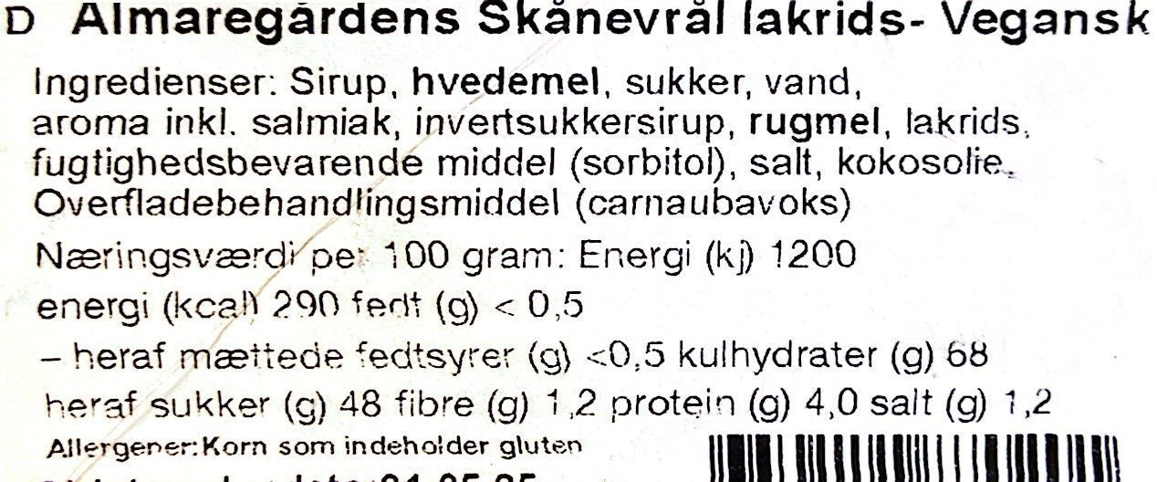 Almaregårdens Lakrits - Skånevrål Lakrids