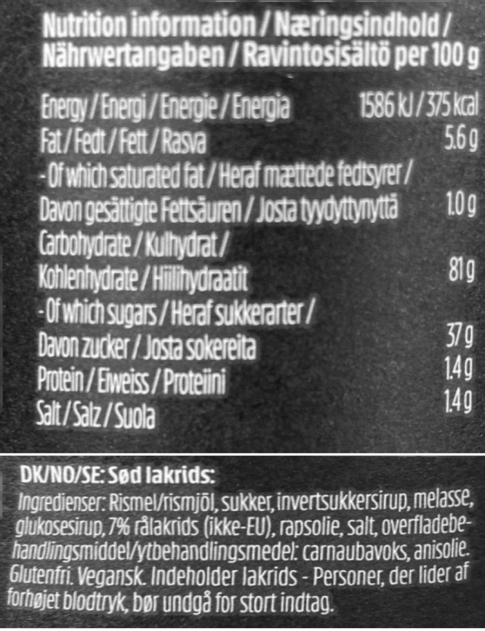 Bülow Lakrids - NO. 1 sød lakrids big