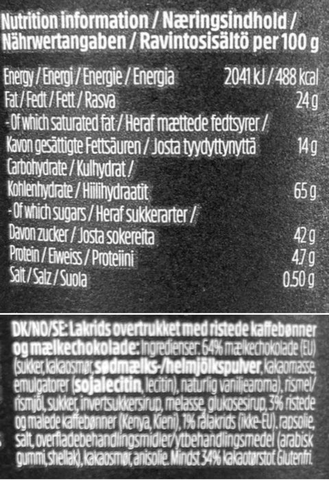 Bülow Lakrids - C kaffechokolade lakrids