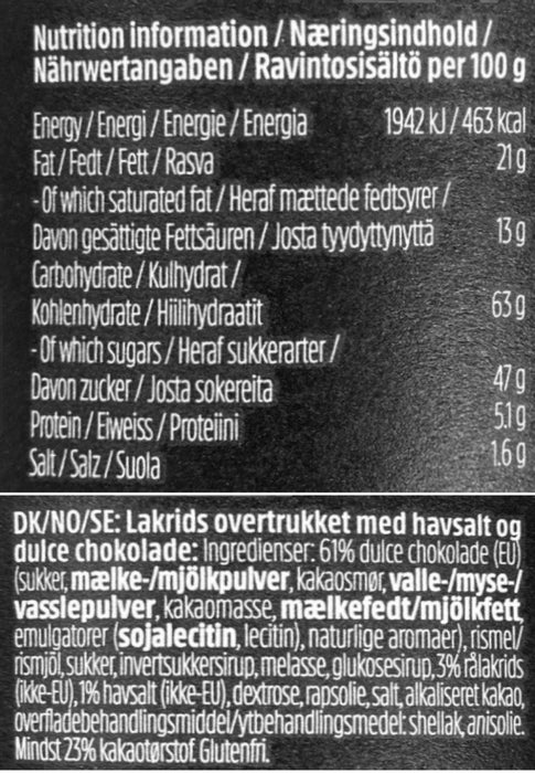 Bülow Lakrids - D salt & karamel flowpacks 250 stk.