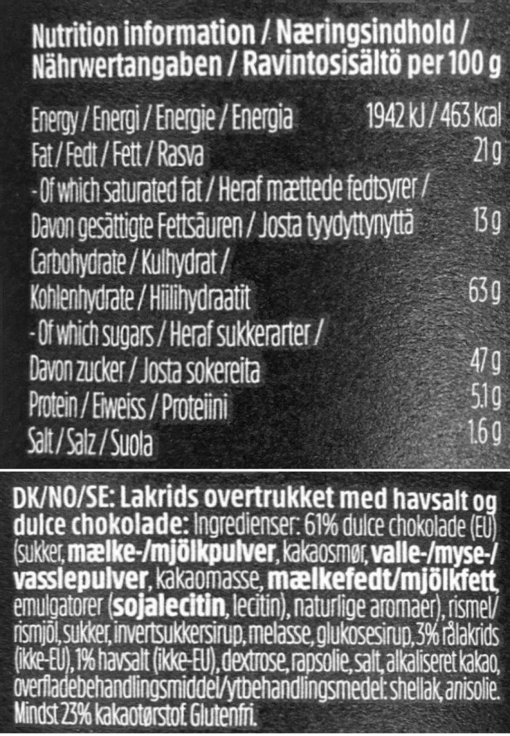 Bülow Lakrids - D salt & karamel.