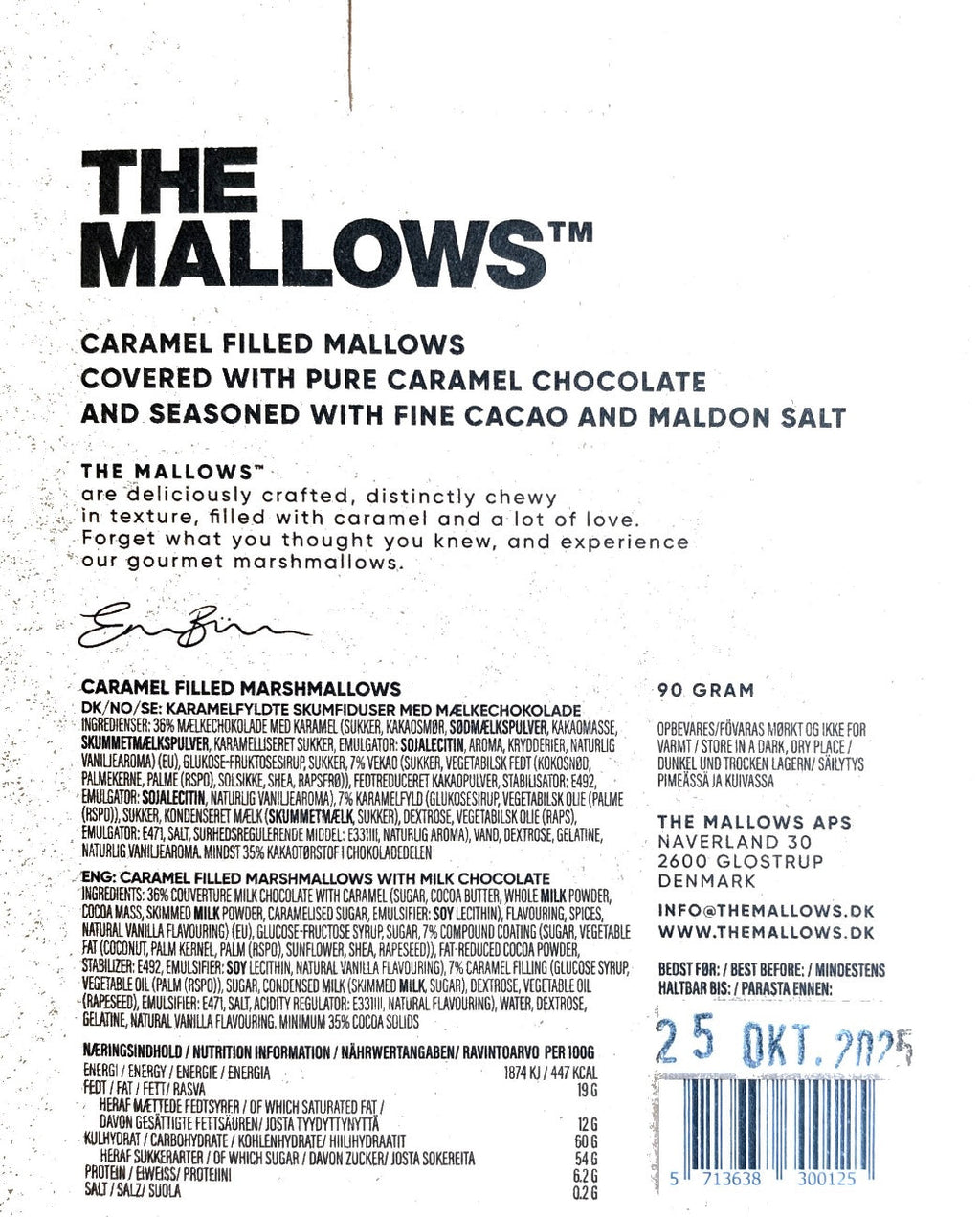 The Mallows - Fyldte Skumfiduser m. Double Caramel Choc
