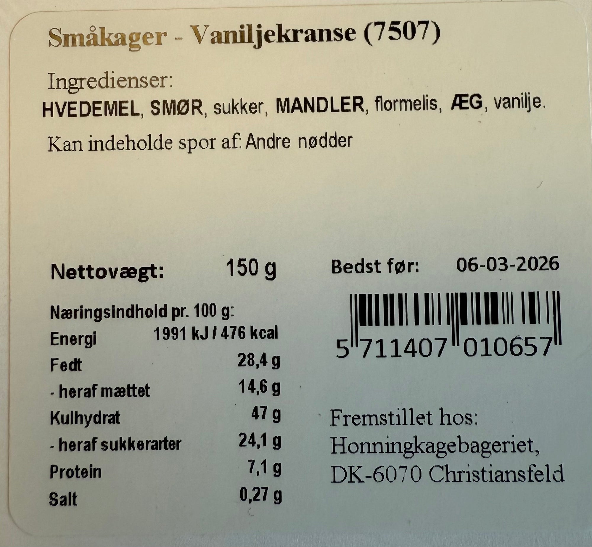 Xocolatl - Vaniljekranse