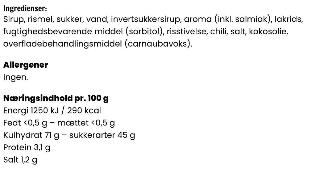 Lakritsfabriken - Chili Lakrids