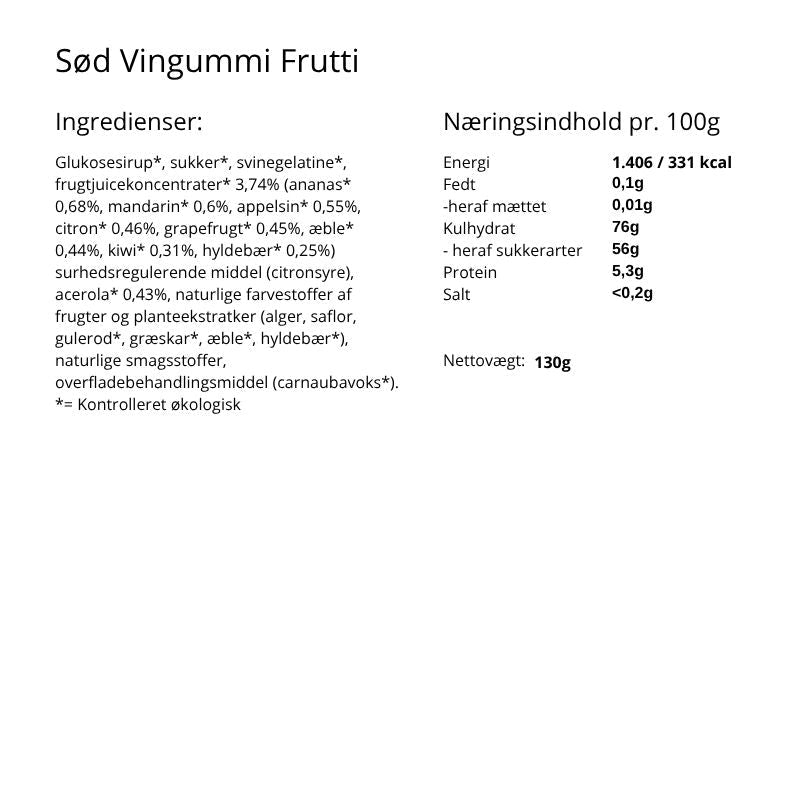 Kun Det Bedste - Vingummi Frutti