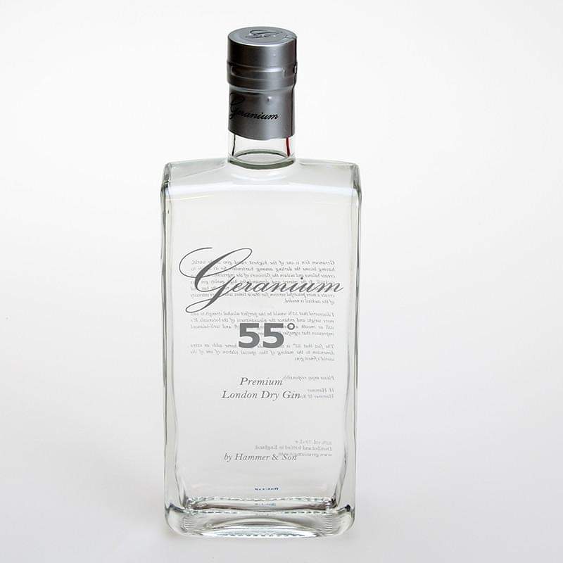Geranium Gin - London Dry Gin, 55%.