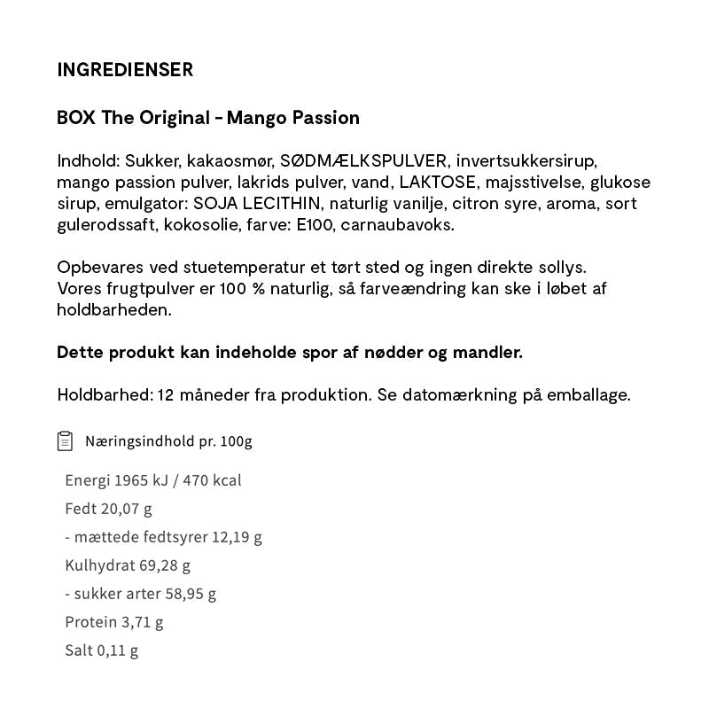 Box The Original – Mango/Lakrids - Flowpack (50 stk)