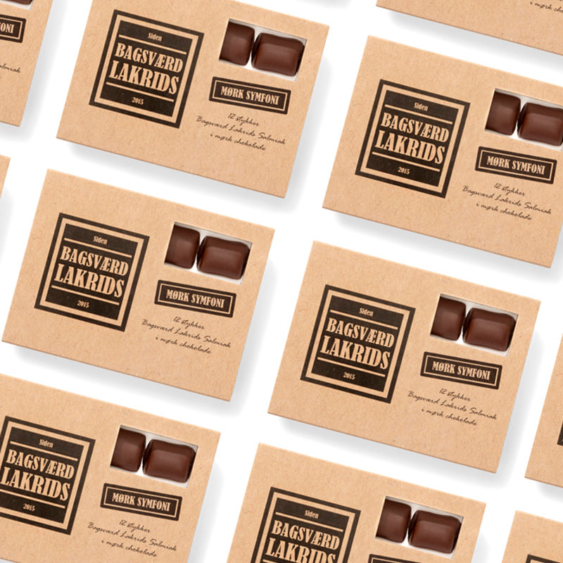 Bagsværd lakrids Mørk Symfoni med chokolade