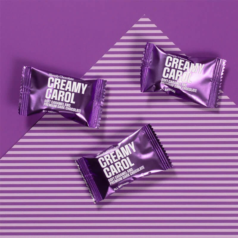 Simply Chocolate - Mini Creamy Carol Flowpack (75 stk)