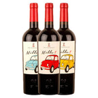 Mille 1 gavekasse rødvin træ