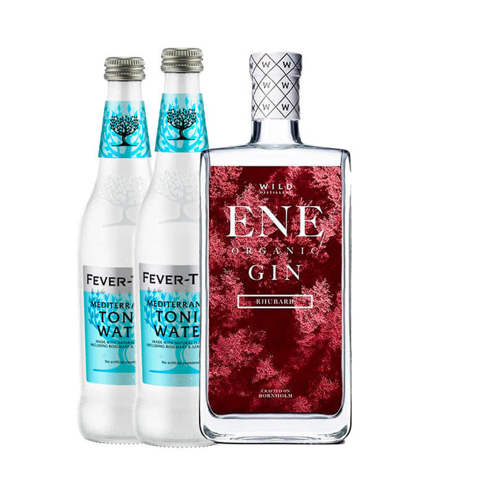 Wild Distillery Bornholm - ENE Rhubarb og tonic - Gaveæske