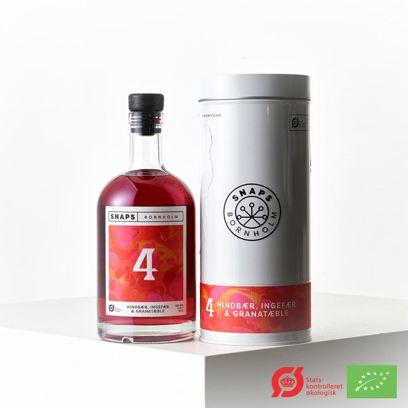 SNAPS BORNHOLM - № 4 Hindbær, Ingefær & Granatæble 40% 50 cl.