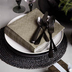 Jule serviet grøn zigzag