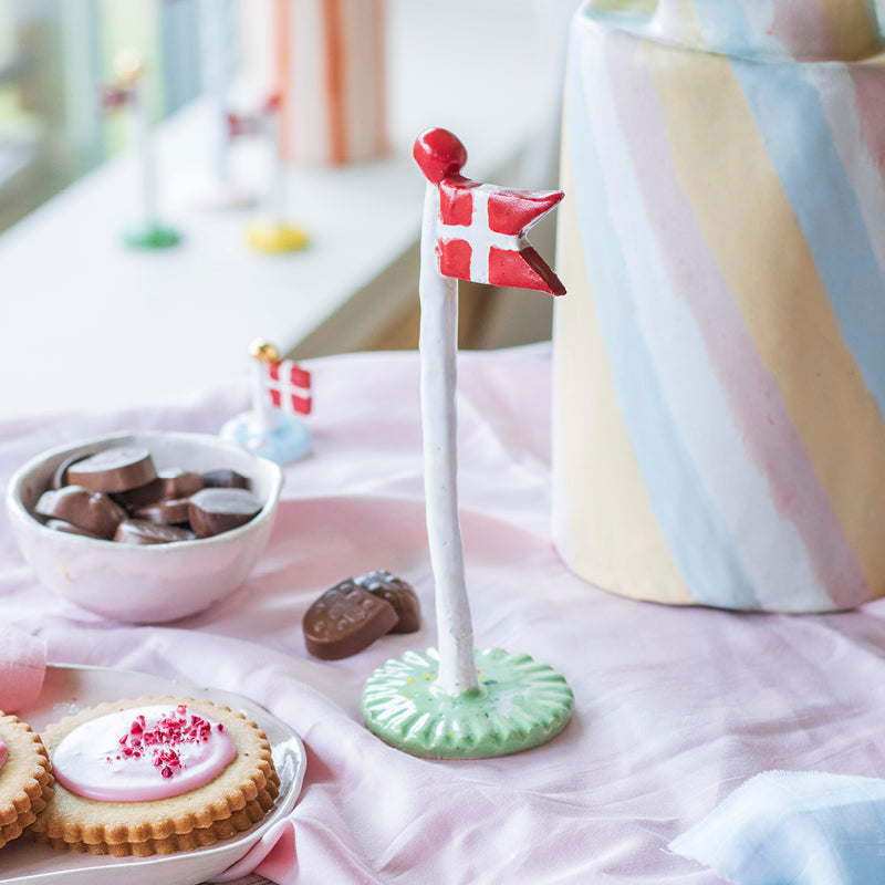 Fødselsdagsflag keramik TheClayPlay