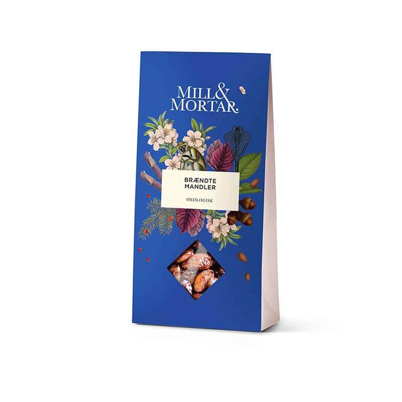 mill mortar brændte mandler