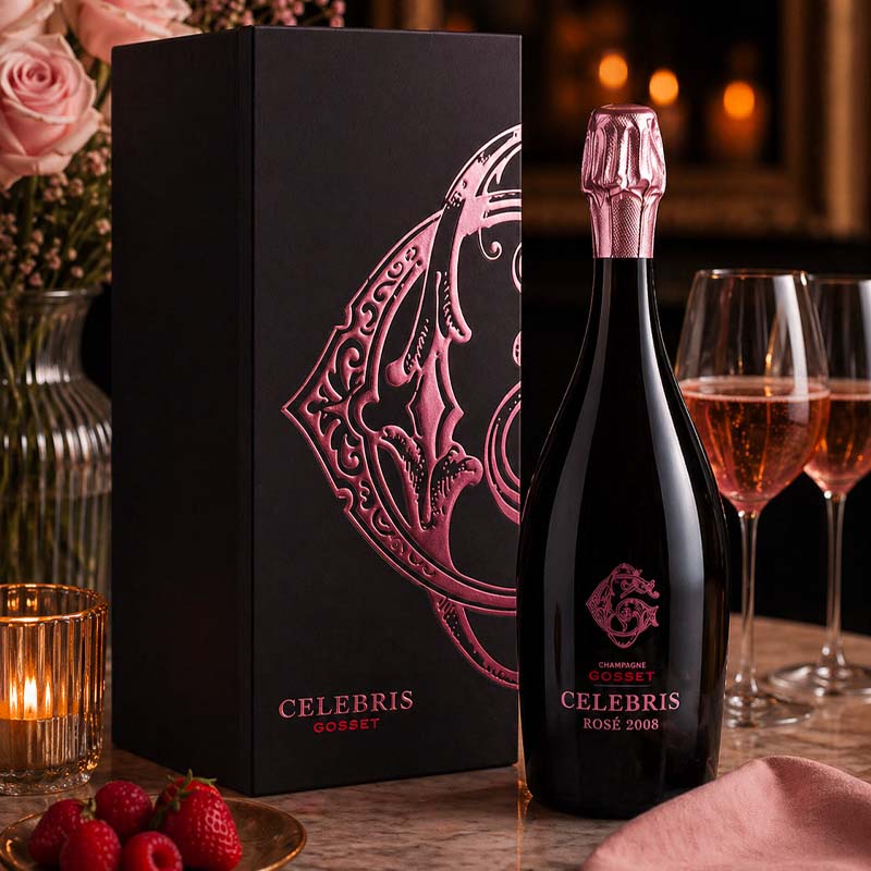 Gosset - Celebris Rosé Extra Brut, gaveæske