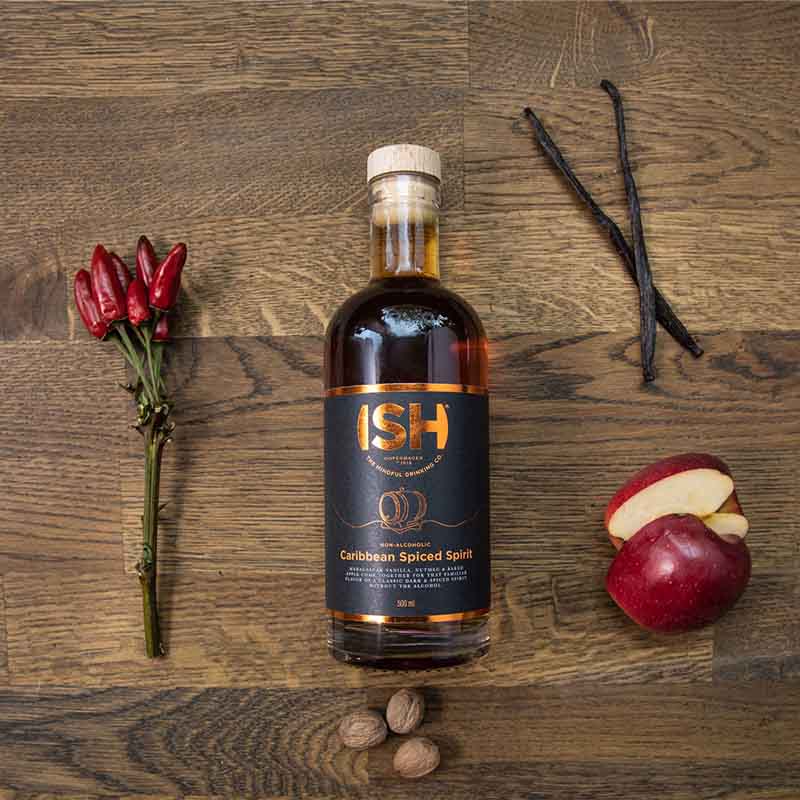 alkoholfri rom ish caribbean spiced spirit