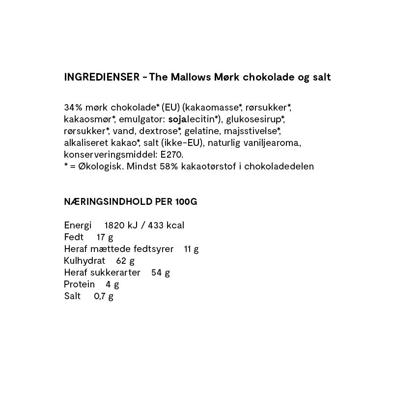 Mallows salt ingredienser