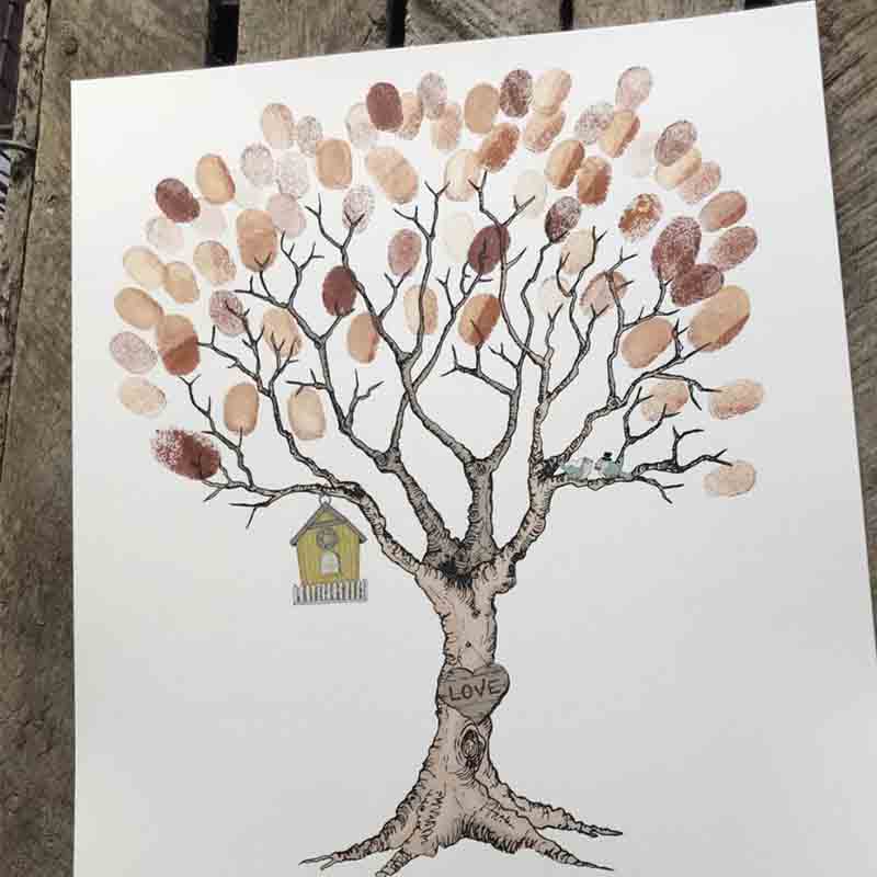 Mouse & Pen - Bryllup, fingerprint