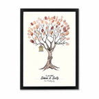 plakat fingeraftryk bryllup