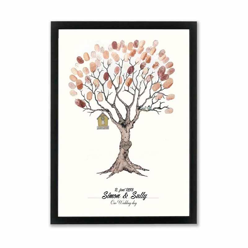 plakat fingeraftryk bryllup