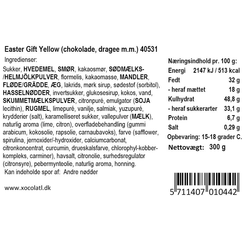 Xocolatl - Gaveæske gul