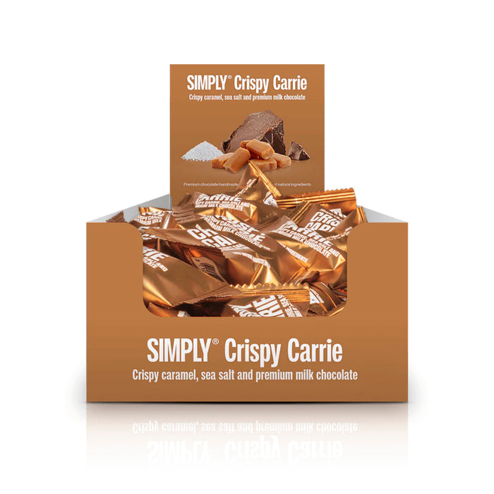 Simply Chocolate - Mini Crispy Carrie Flowpack (75 stk)