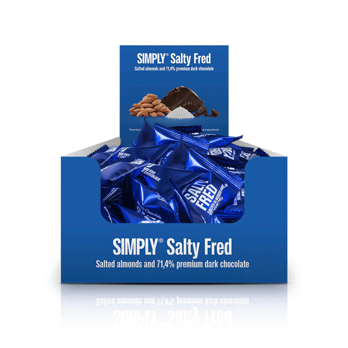 Simply Chocolate - Mini Salty Fred Flowpack (75 stk)