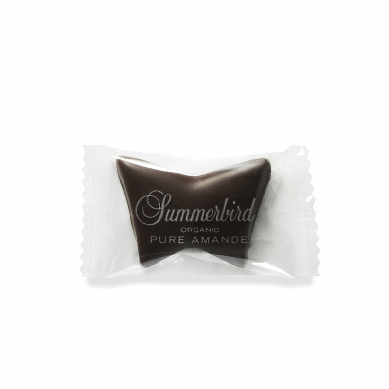 Summerbird sommerfugl mørk pure amande klassisk chokoladesommerfugl
