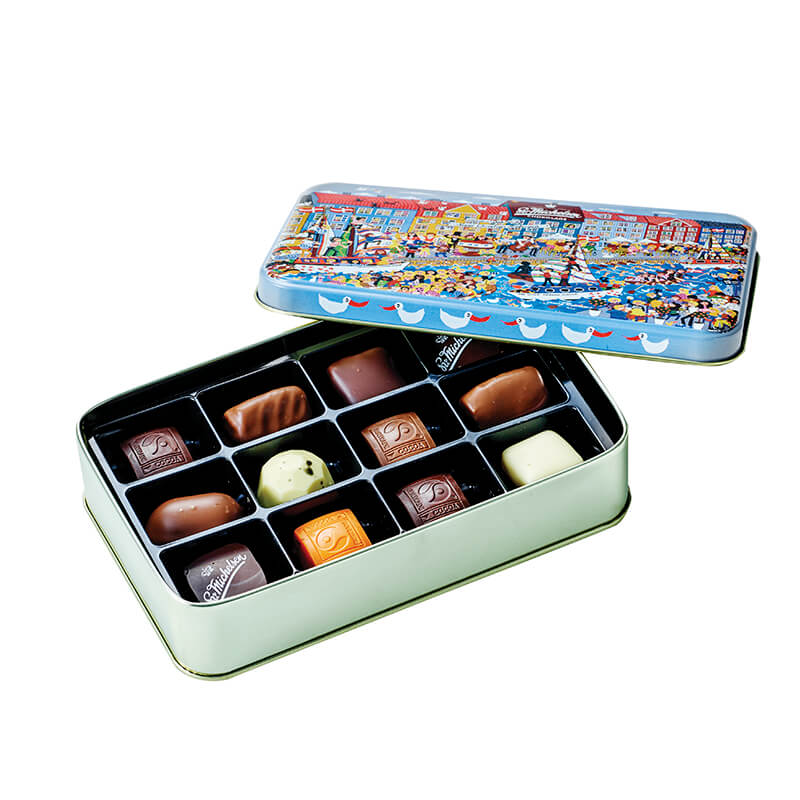 Sv michelsen danmarksæsken fyldt chokolade souvenir